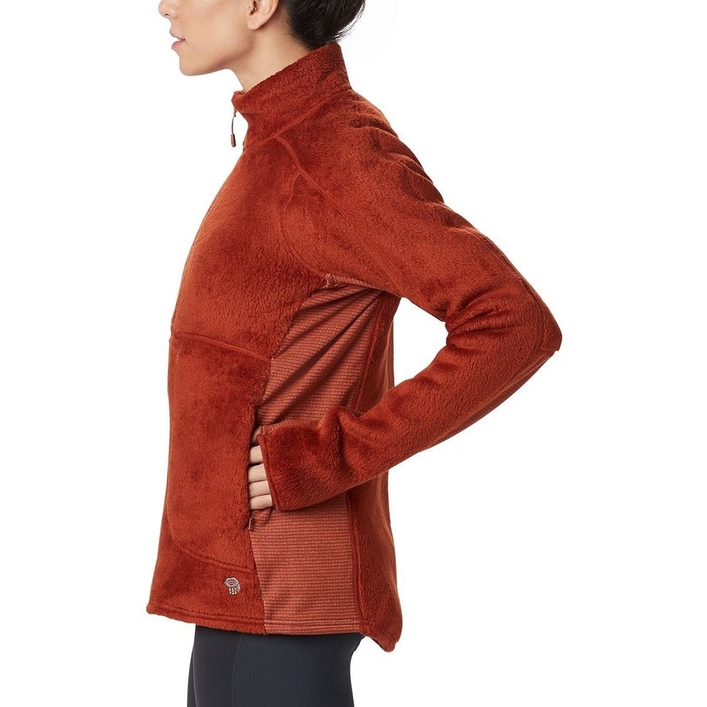Mountain‎ Hardwear Polartec Fleece Pullover Rust Orange Half Zip Small Cozy